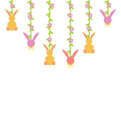 Colorful Easter Egg Hanging Border