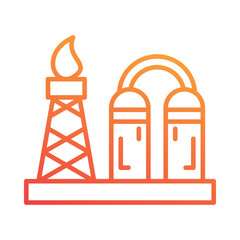 Oil Refinery Icon