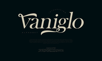 Elegant Flourish Serif Font Vector for Fashion and Luxury Brand Design