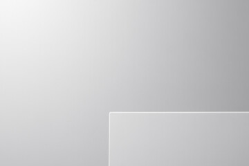 Empty white podium pedestal,ideal mockup for product display presentation backdrop design