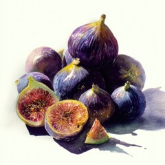 Figs displayed in artistic arrangement