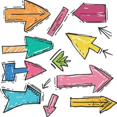set of colorful arrows