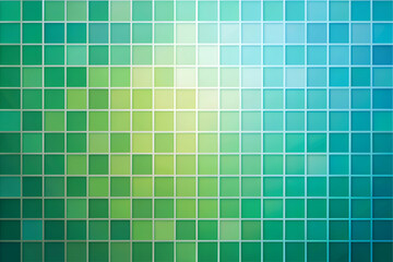 Abstract Geometric Pattern with Green and Blue Color Gradient