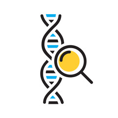 Vector multi color icon for forensic