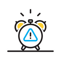 Vector multi color icon for False alarm