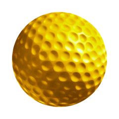 Gold golf ball