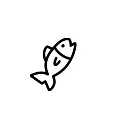 simple line doodle fish