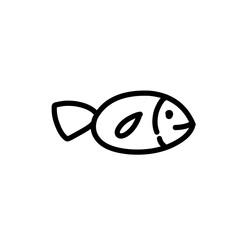 simple line doodle fish