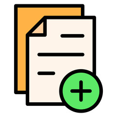 Create Document Filled Icon