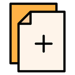 Create Document Filled Icon