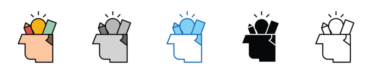 Creative Icons Set – Editable Vector Icons in Multiple Styles