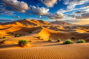 Stunning Desert Dunes Under a Dramatic Sky