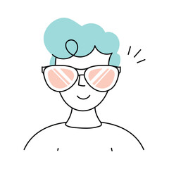 Sun glasses   Vector style illustration