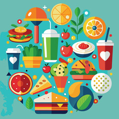 seamless pattern with sweets