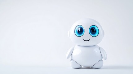 Obraz premium Cute, friendly robot figurine