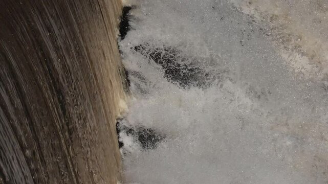 Helsinki, Finland A waterfall on the Vantaa River in the Gammelstaden district. 