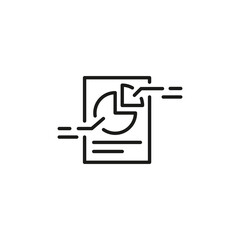 Statistics icon. Simple marketing statistics icon for social media, app, and web design. Vector illustration