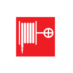 Extinguishing a fire hose symbol on the old label