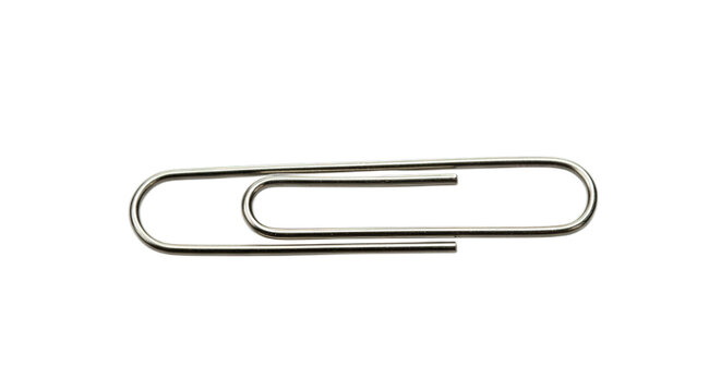 paper clip isolated on white transparent background PNG