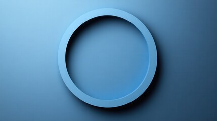 A minimalist blue circle design on a textured background, evoking a sense of calm and simplicity.