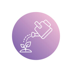 Watering Can icon vector stock illustration