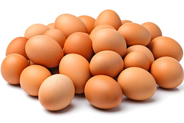 Brown Eggs: A Pile of Fresh Farm Eggs