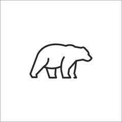 Bear icon. Simple Bear icon for social media, app, and web design. Vector illustration.