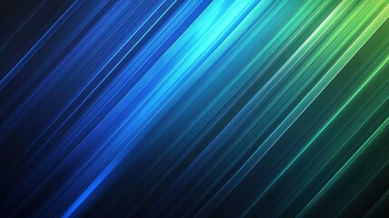 Vibrant diagonal lines blending smoothly, generating gradient transition from deep blue to bright green, representing contemporary digital graphic design aesthetic
