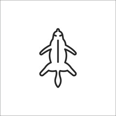 Animal Hide icon. Simple animal hide icon for social media, app, and web design. Vector illustration.