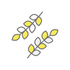 Wheat icon vector stock illustration