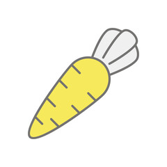 Carrot icon vector stock illustration
