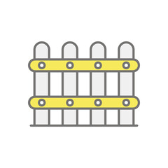 Fence icon vector stock illustration