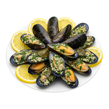 Midye Dolma (Stuffed Mussels) with Lemon