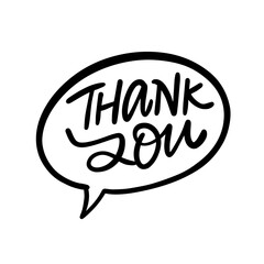Thank You Speech Bubble Design for Signifying Appreciation in a Unique and Creative Way