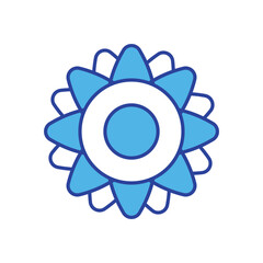 Sunflower icon vector stock illustration