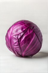 Fototapeta premium Detailed Macro Image of Purple Leafy Vegetable
