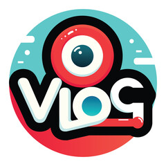 Vlog Logo Design with Beautiful Art