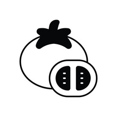 Tomato icon vector stock illustration