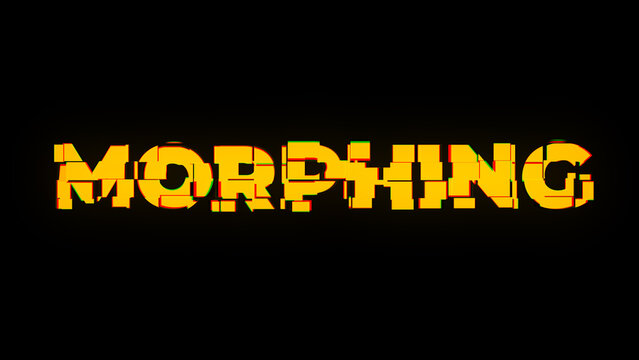 High-tech Glitch Text Transform