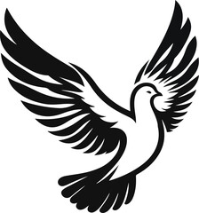Dove bird vectors silhouette