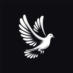 Dove bird vectors silhouette