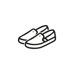 Slip on shoes logo template