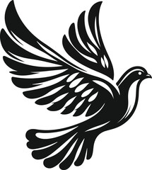 Dove bird vectors silhouette