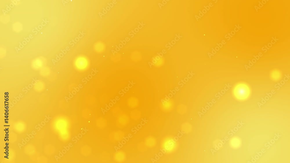 Wall mural pastel light yellow background with soft white dots and glowing circles. suitable for elegant and wh