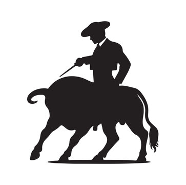 recommend clip art: Matador silhouette vector illustration