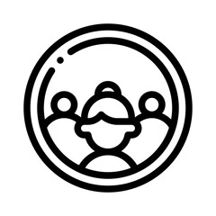 user group line icon