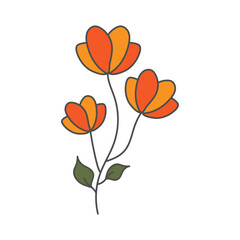 vector illustration of a flower