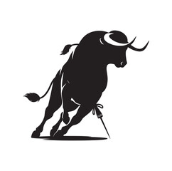 Matador silhouette vector illustration