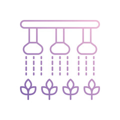 Irrigation System icon vector stock illustration