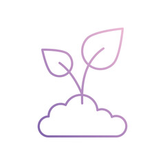 Seedling icon vector stock illustration